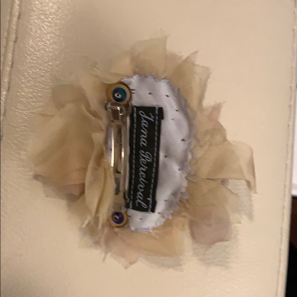 Hand made Swarovski flower barrette - Picture 3 of 4